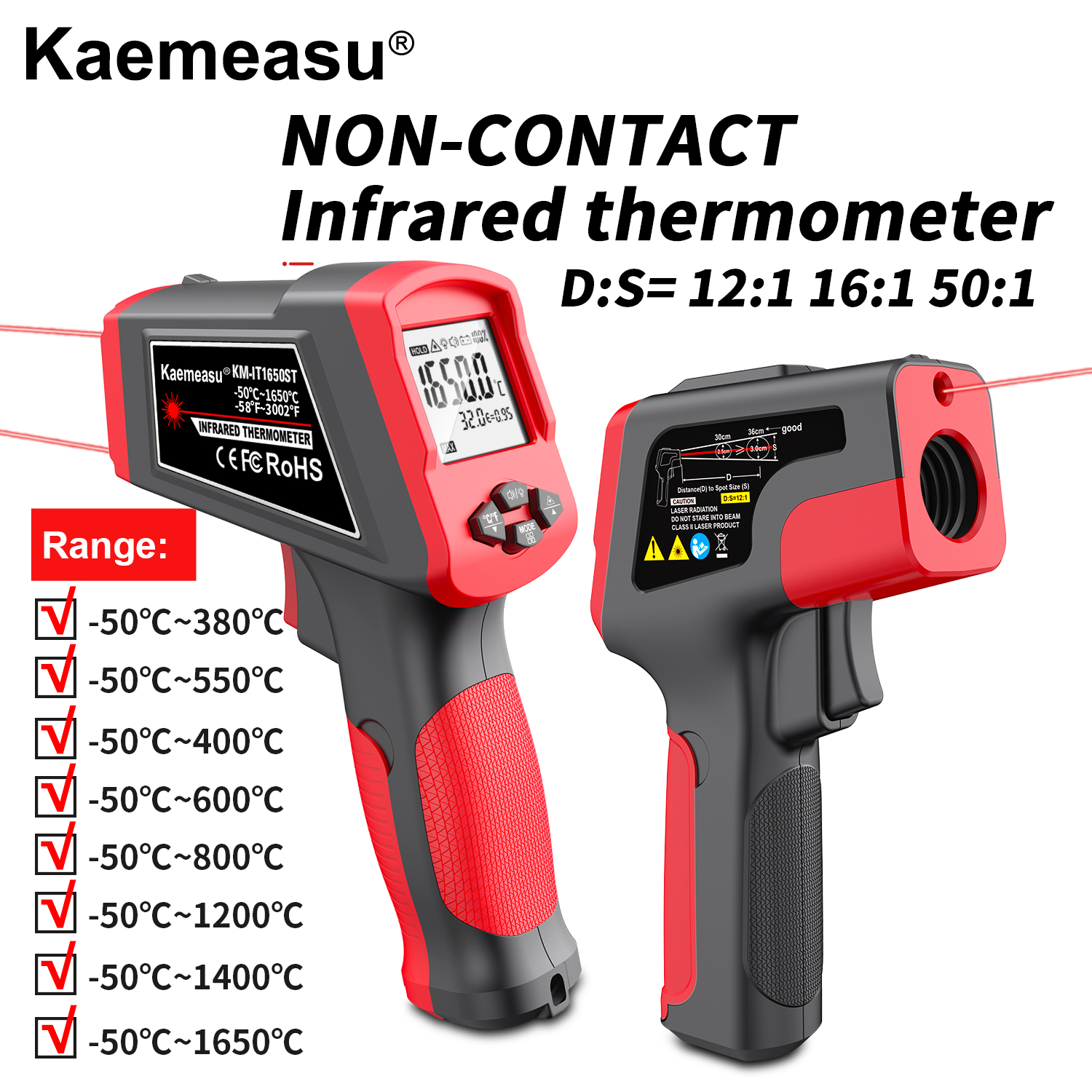 Industrial Laser Blaster - Infrared Thermometer Gun Home & Industrial
