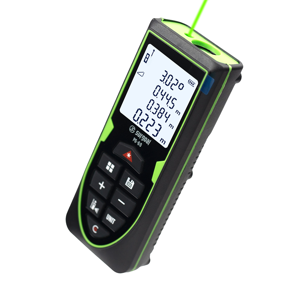 Green Laser Distance Meter 120 - مراجعة Industrial Laser Tape Measure وسعره
