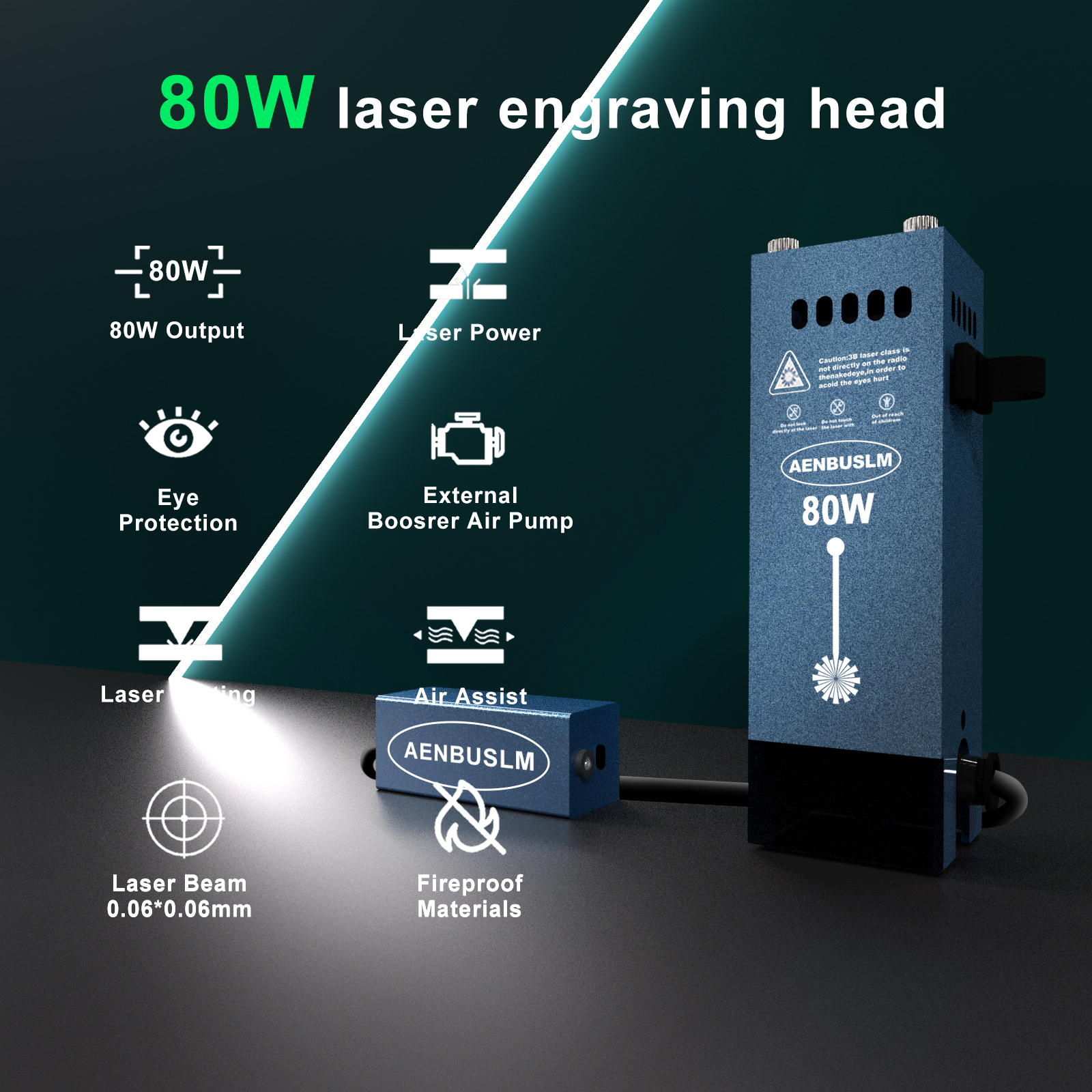 AENBUSLM 80W Laser Engraving H - مراجعة Industrial Laser Solutions وسعره