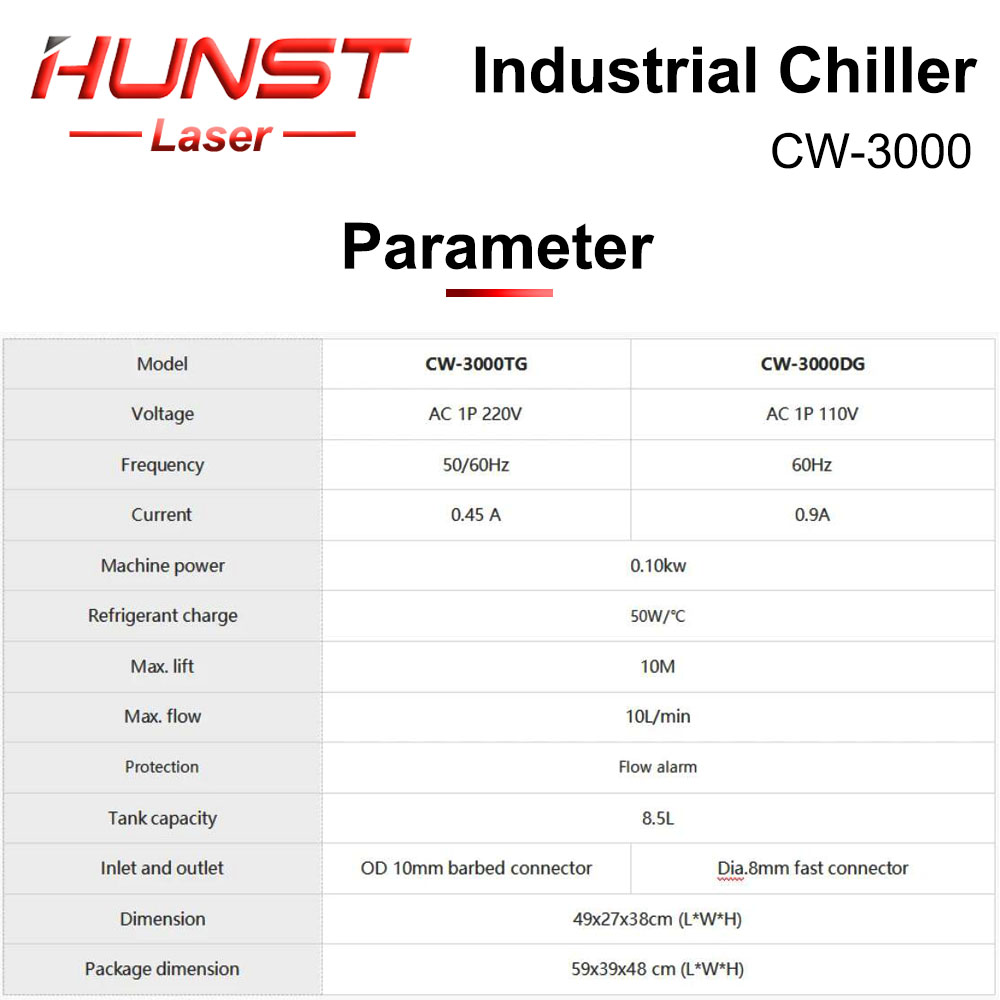 HUNST S&A CW3000 Industrial Wa - مراجعة Laser Industrial Chiller وسعره