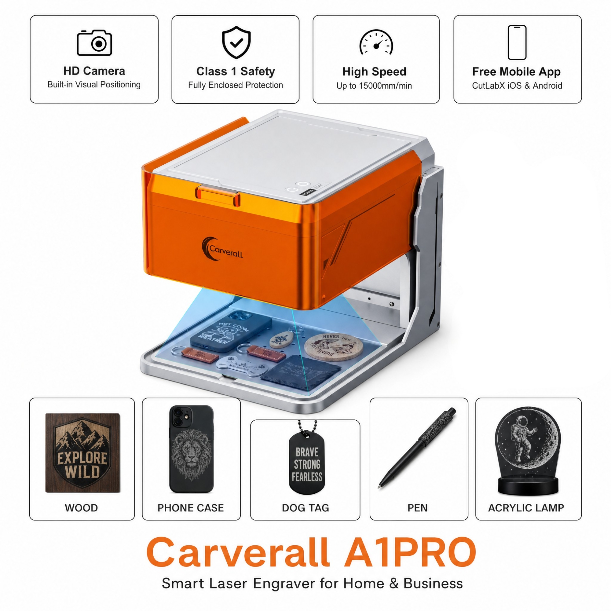 Carverall A1PRO Desktop Laser  - مراجعة Industrial Laser Solutions وسعره