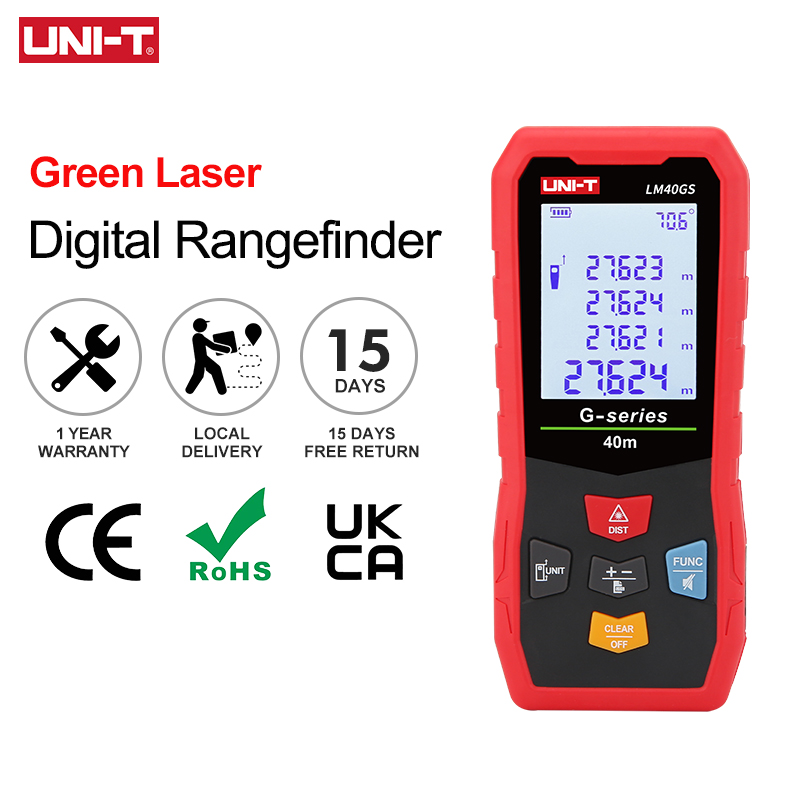UNI-T Laser Distance Meter LM- - مراجعة Industrial Laser Tape Measure وسعره