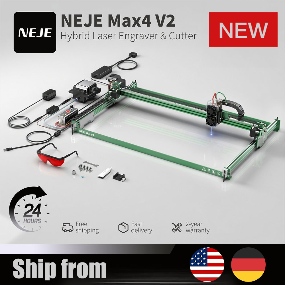 NEJE Max4 V2 E80 80W Laser Eng - مراجعة Industrial Grade Laser Engraver وسعره