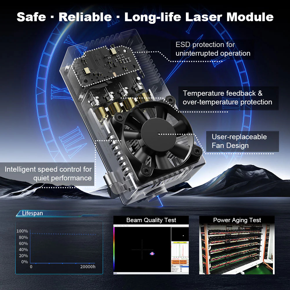 NEJE Max4 V2 E80 80W Laser Eng - مراجعة Industrial Grade Laser Engraver وسعره