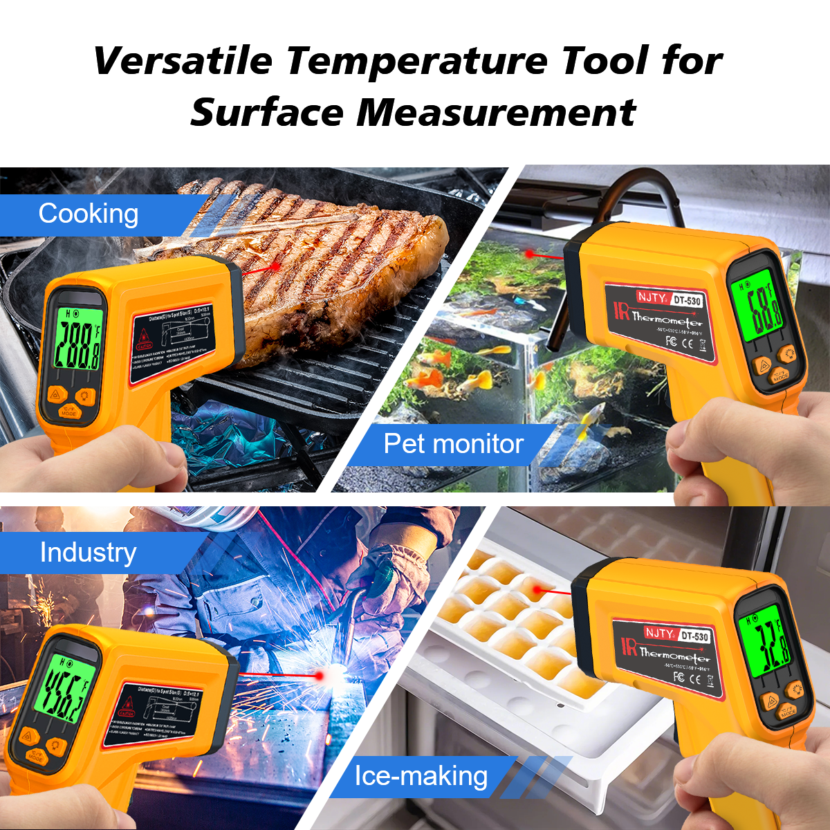 NJTY Infrared Thermometer Lase - مراجعة Industrial Laser Blaster وسعره