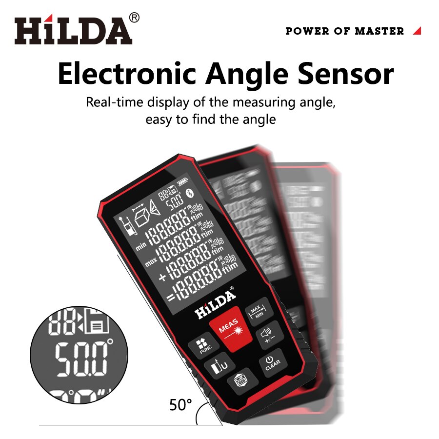 HILDA Laser Distance 50M/100M/ - مراجعة Industrial Laser Tape Measure وسعره