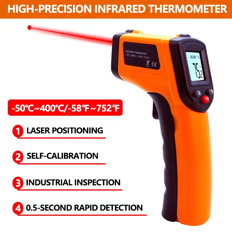 New Infrared Thermometer Handh - مراجعة Industrial Laser Blaster وسعره