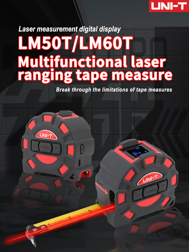 UNI-T 50M 60M Laser Tape Measu - مراجعة Industrial Laser Tape Measure وسعره