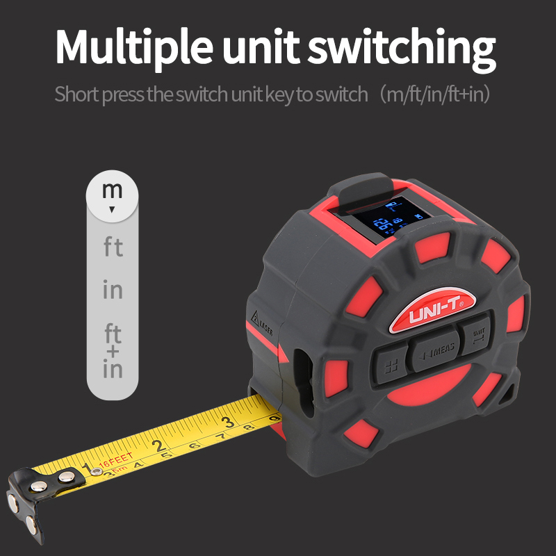 UNI-T 50M 60M Laser Tape Measu - مراجعة Industrial Laser Tape Measure وسعره