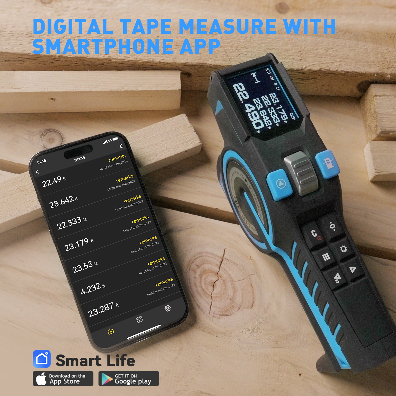 Laser Tape Measure 100M Profes - مراجعة Industrial Laser Tape Measure وسعره