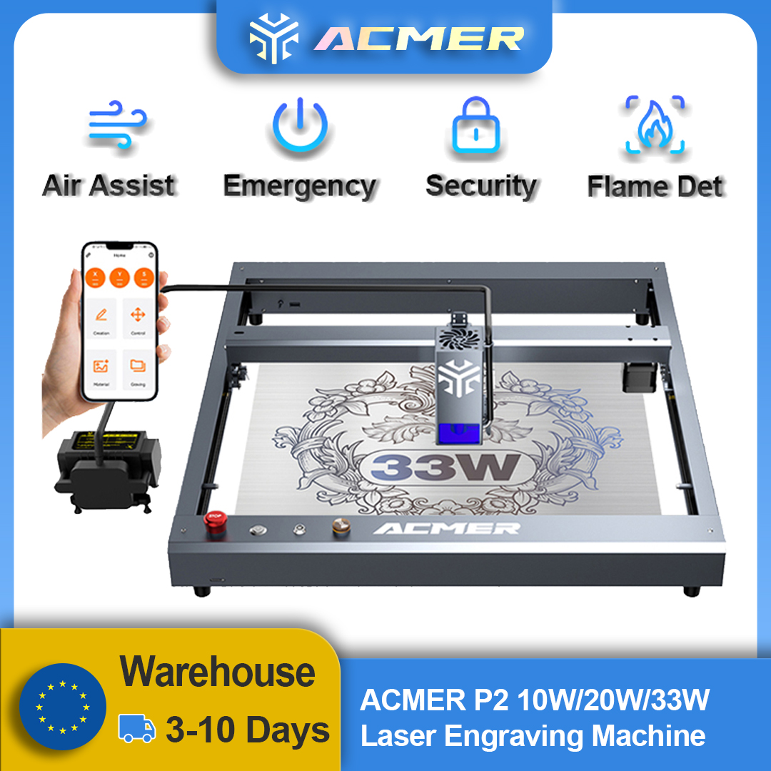 ACMER P2 Laser Engraver 33W 20 - مراجعة Industrial Laser Solutions وسعره