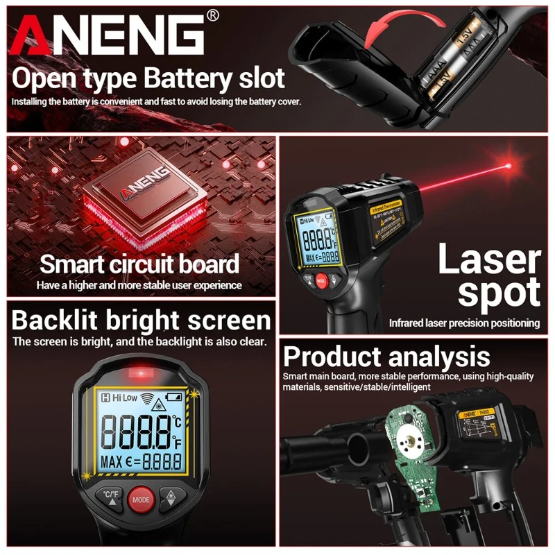 ANENG TH202 Industrial Handhel - مراجعة Industrial Laser Blaster وسعره