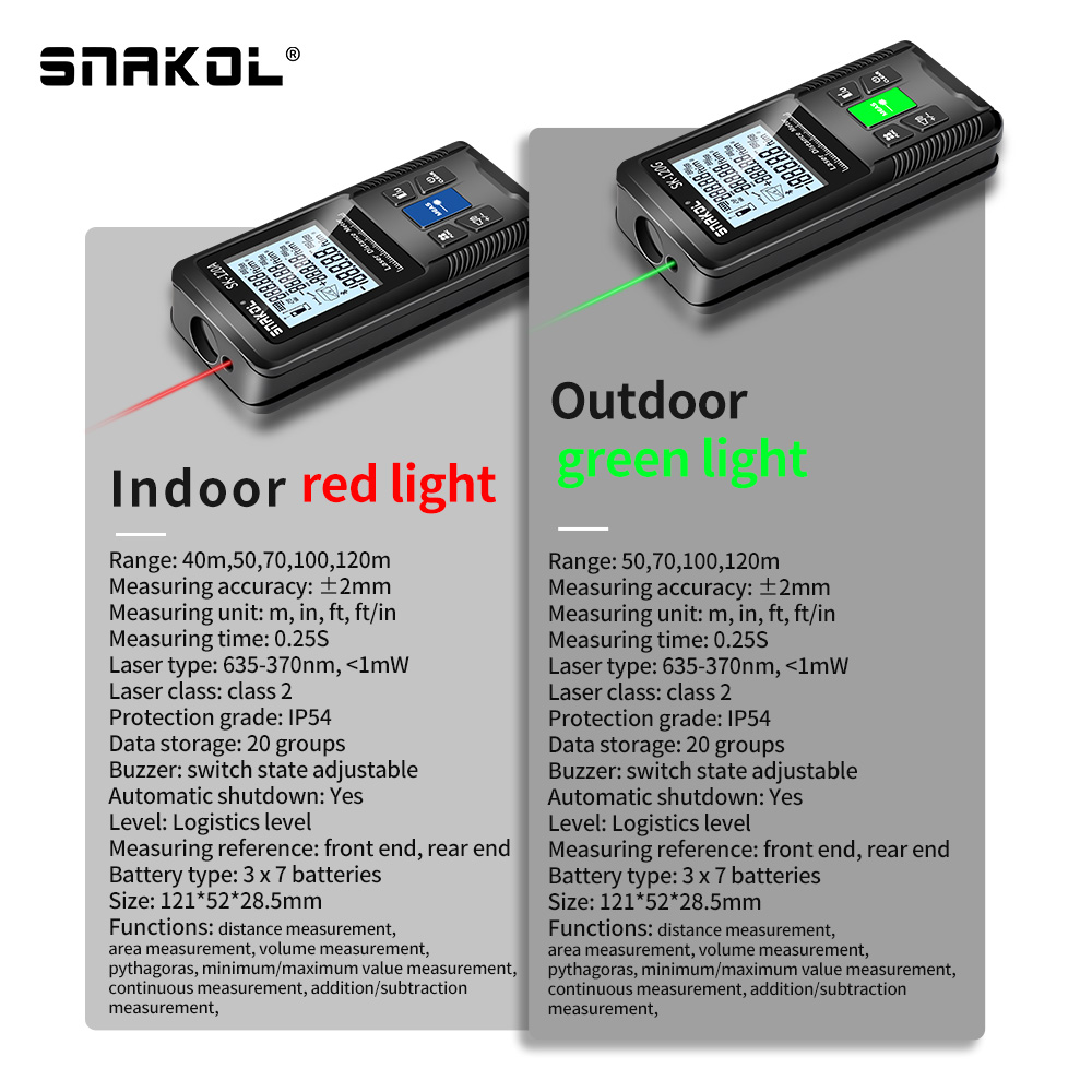 Snakol Laser Distance Meter 40 - مراجعة Industrial Laser Tape Measure وسعره