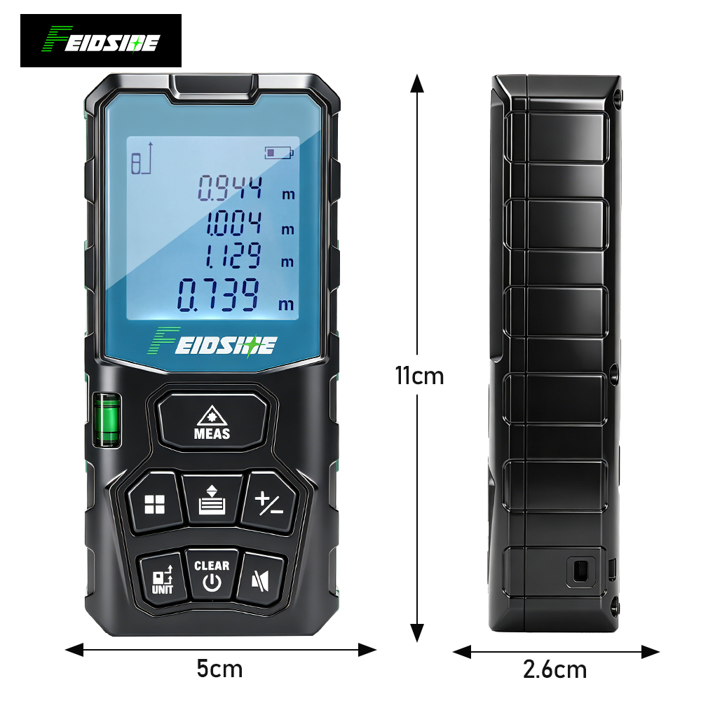 FEIDSIDE 50M/120M Handheld Las - مراجعة Industrial Laser Tape Measure وسعره