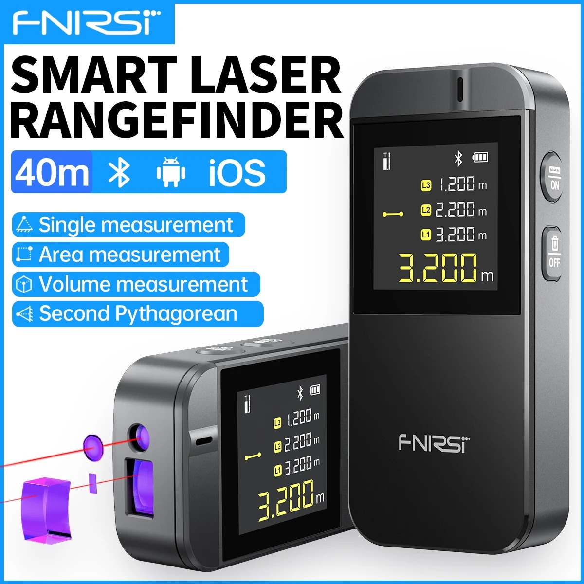 FNIRSI IR40 Digital Laser Tape - مراجعة Industrial Laser Tape Measure وسعره