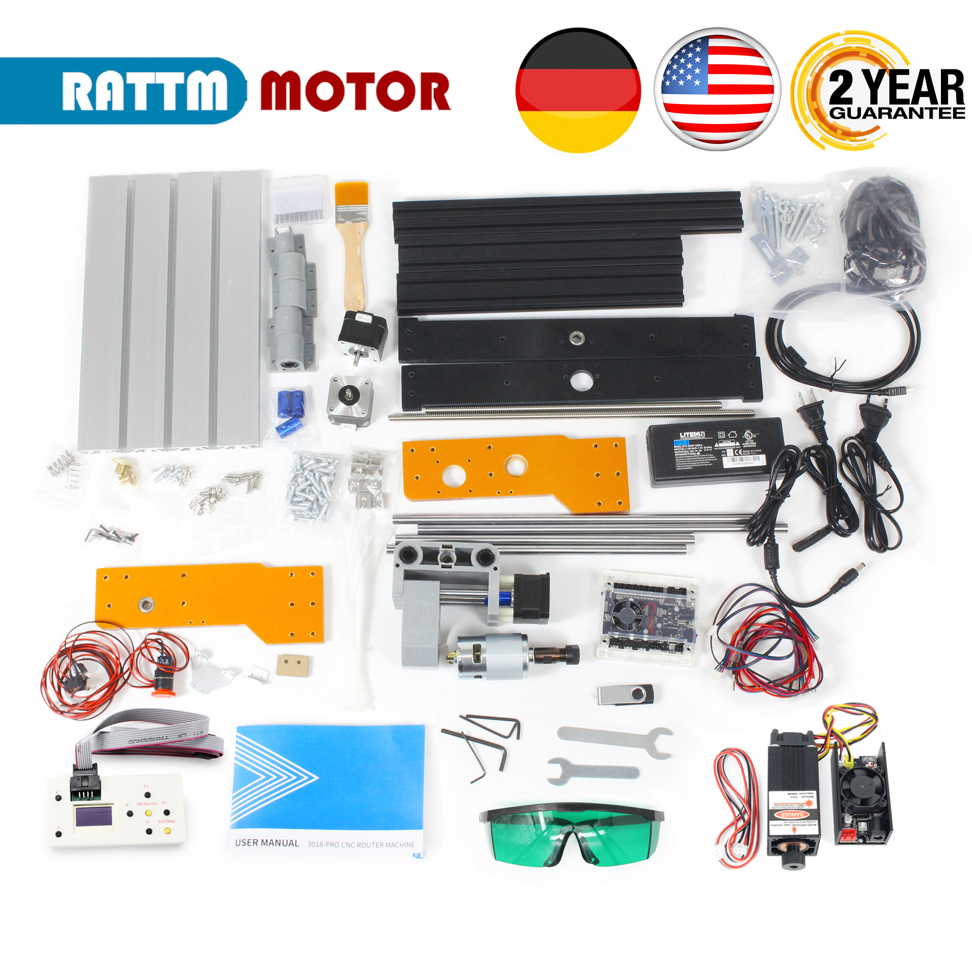 【EU&USA Stock】CNC 3018 PRO Las - مراجعة Industrial Laser Solutions وسعره