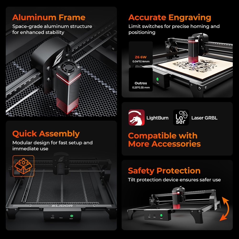 ELIDOR Z6 6W Laser Engraver an - مراجعة Industrial Laser Solutions وسعره