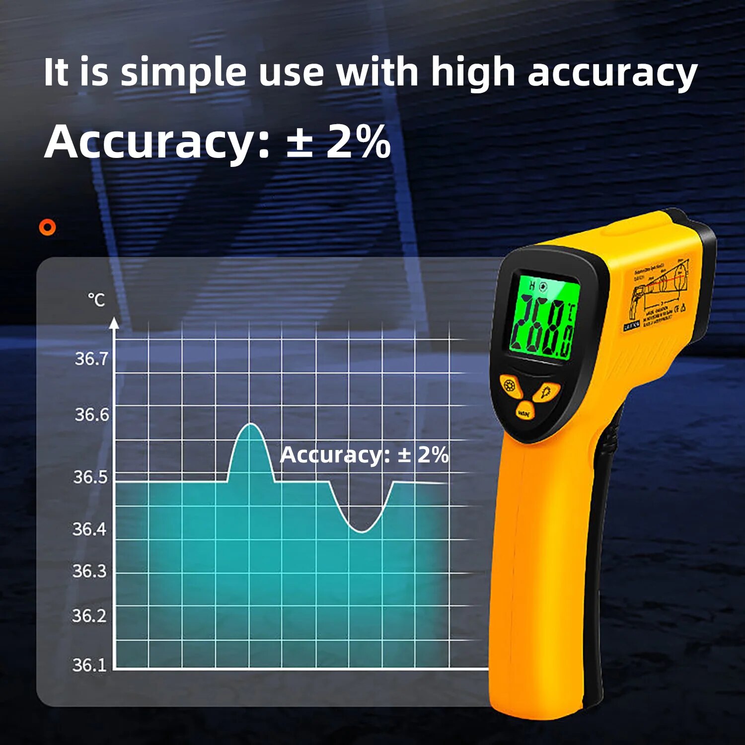 Digital Infrared Thermometer - - مراجعة Industrial Laser Blaster وسعره
