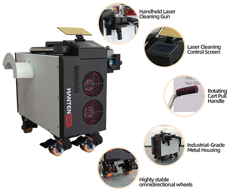 Pulse Laser Cleaner 500W Air C - مراجعة Industrial Laser Paint Remover وسعره