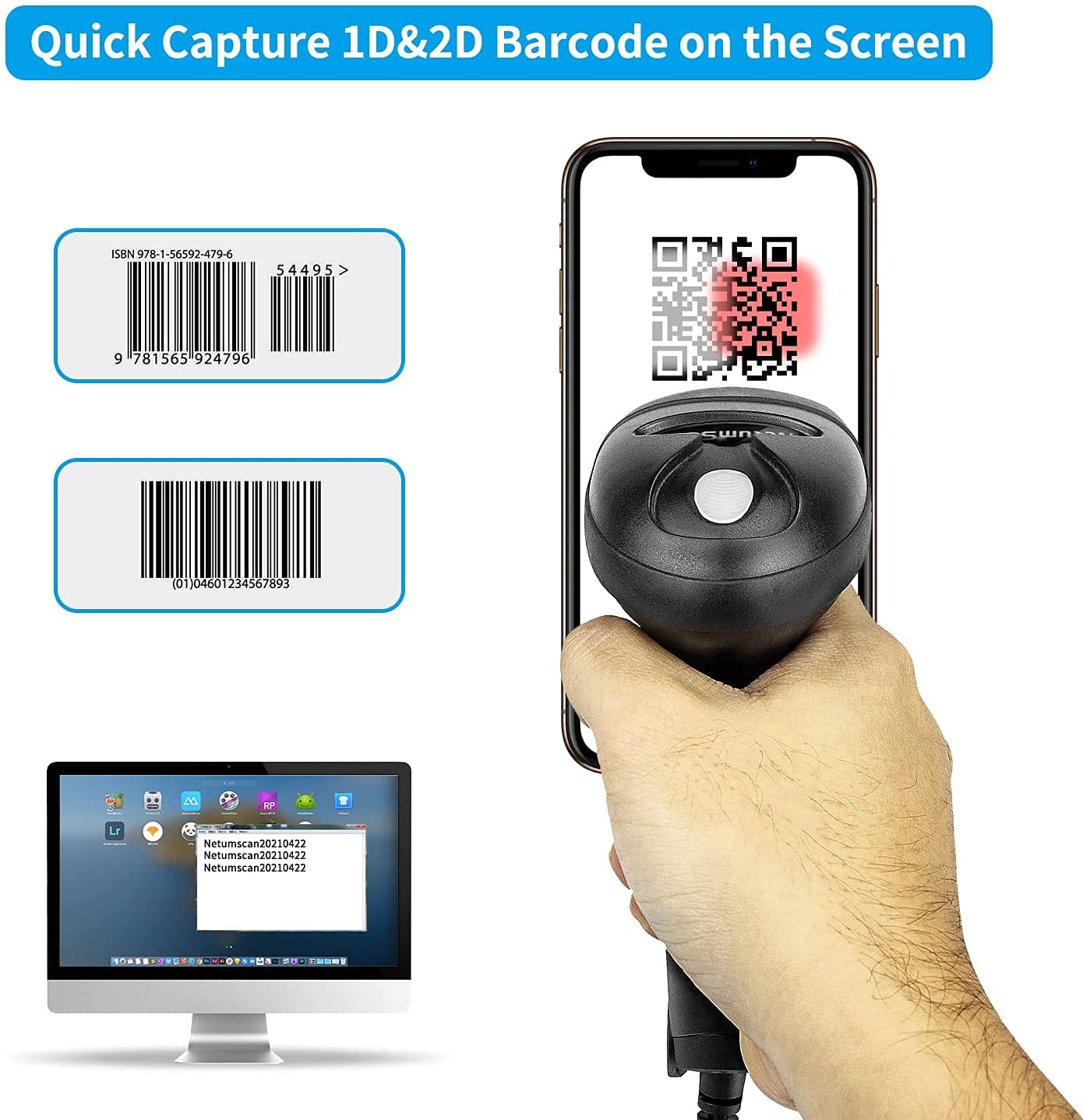 NETUM L5 Wired 2D Barcode Scan - مراجعة Industrial Laser Beam وسعره