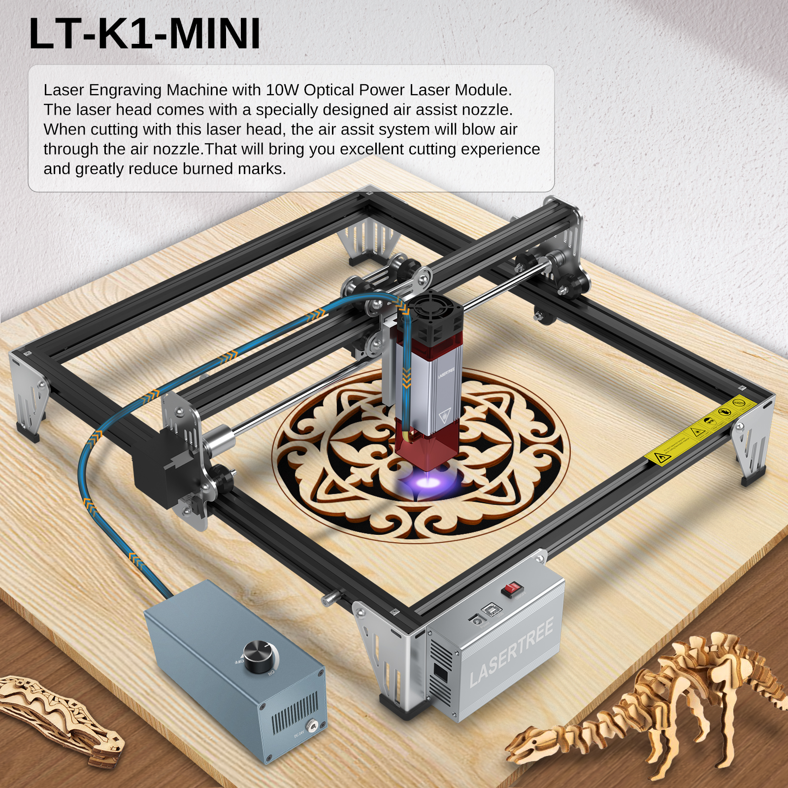LASER TREE K1 Mini Laser Engra - مراجعة Industrial Laser Solutions وسعره