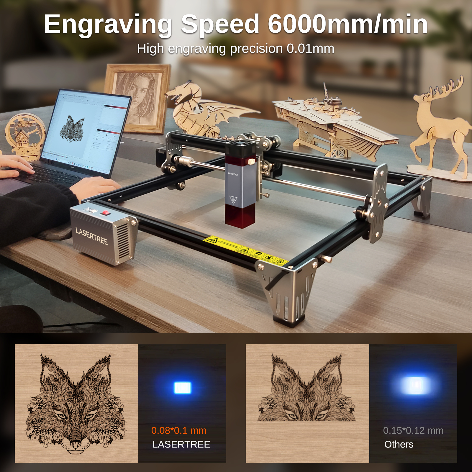 LASER TREE K1 Mini Laser Engra - مراجعة Industrial Laser Solutions وسعره