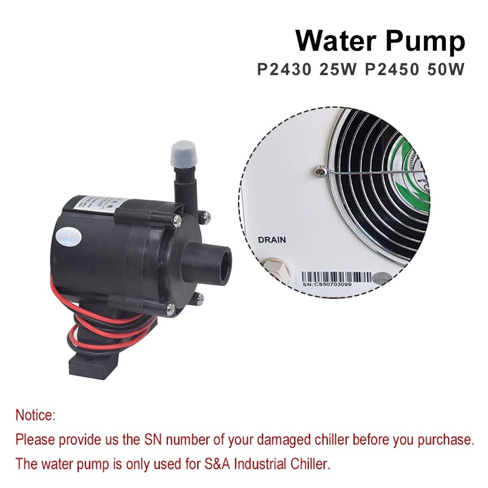 TEYU S&A Water Pump 25W 50W P2 - مراجعة Laser Industrial Chiller وسعره